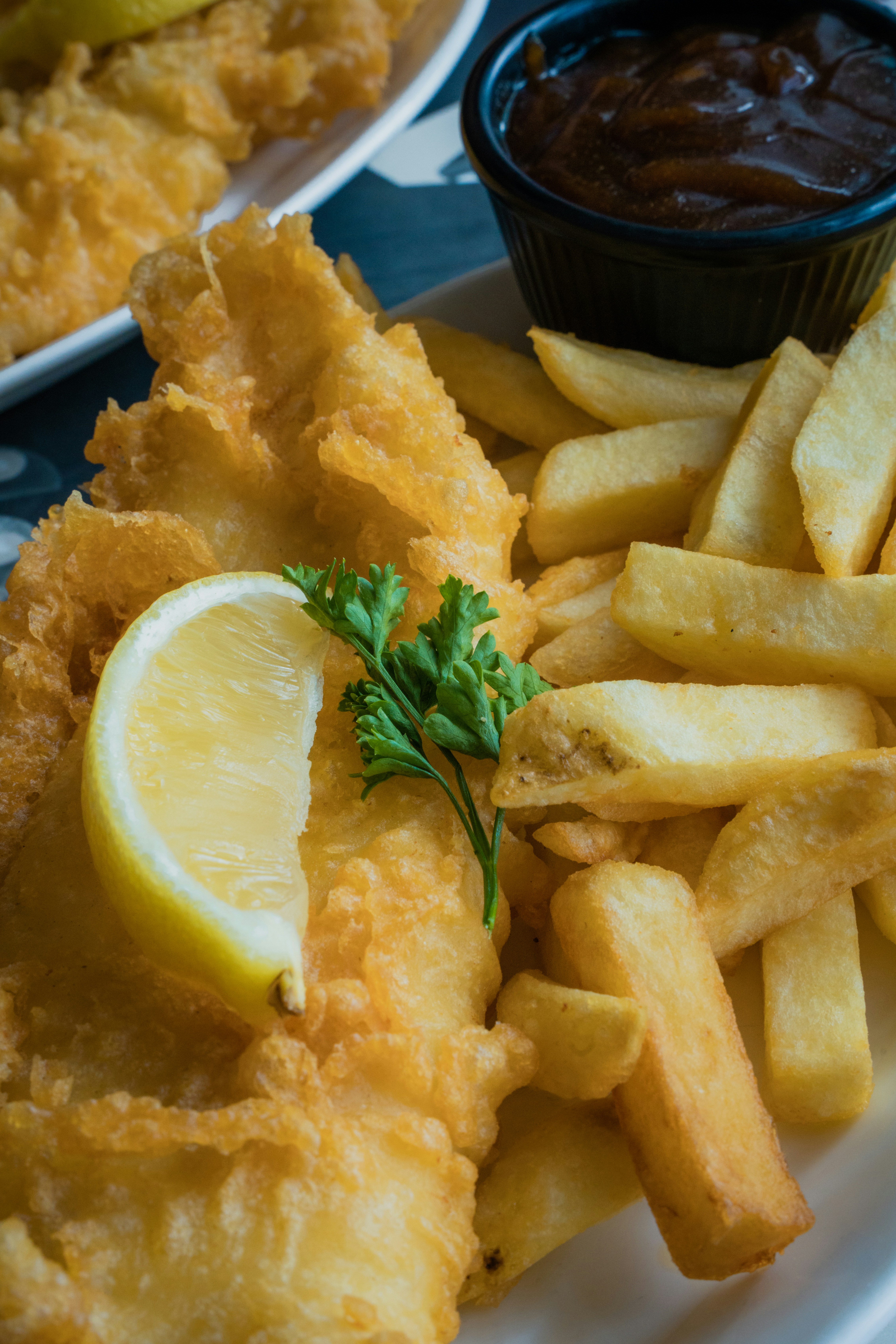 Fresh battered fish and chips from Moores Milton Keynes