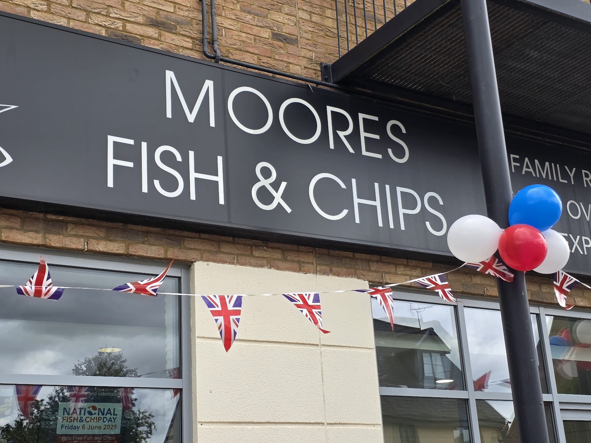 Moores Fish & Chips Monkston Park shop front